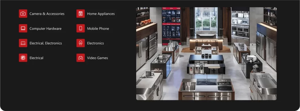 Electronics and appliance store POS software for inventory control and fast billing
