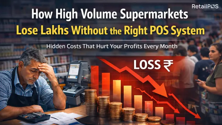 How High Volume Supermarkets Lose Lakhs Every Month Without the Right POS System