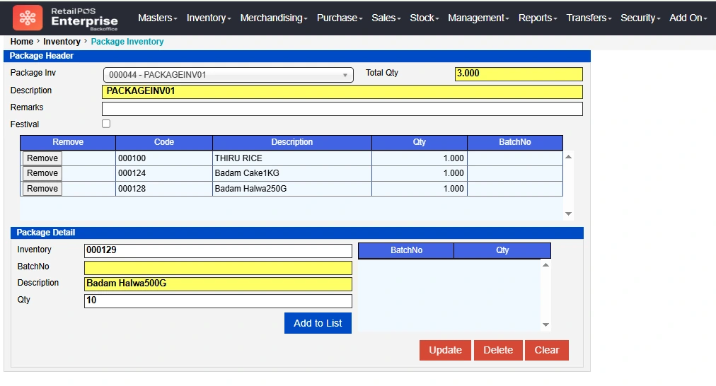 package-inventory