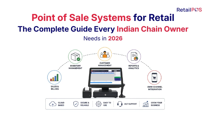 Point of Sale Systems for Retail: The Complete Guide Every Indian Chain Owner Needs in 2026