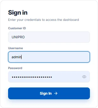 RetailPOS Nova sign-in screen