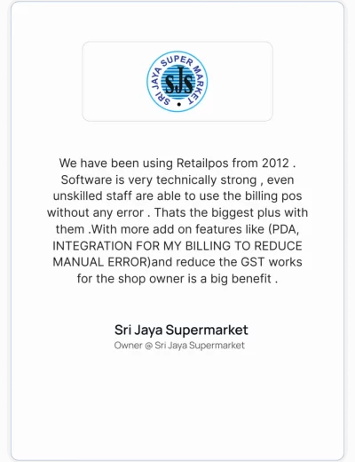 sri-jaya-super-market-client-testimonials