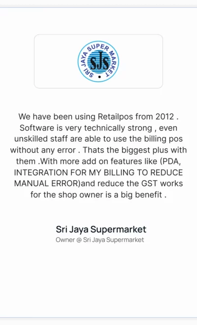 sri-jaya-super-market-client-testimonials